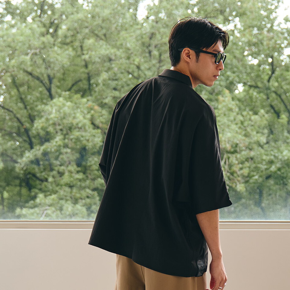 蝙蝠袖寬版襯衫 LOOSE POCKET SHIRT