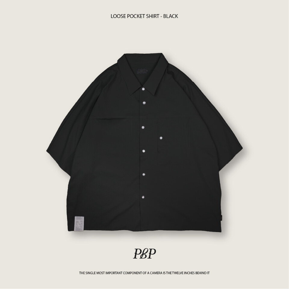 蝙蝠袖寬版襯衫 LOOSE POCKET SHIRT