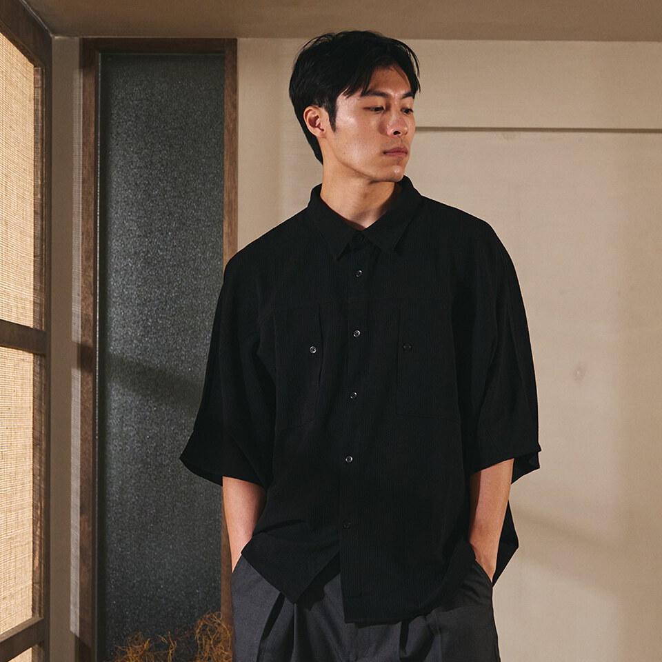 PBP0211-262 條紋襯衫 STRIPE LOOSE POCKET SHIRT