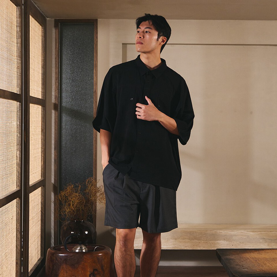 條紋襯衫 STRIPE LOOSE POCKET SHIRT