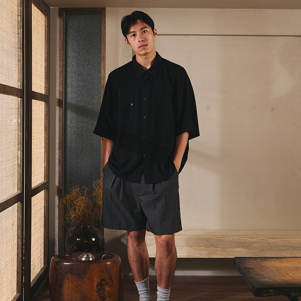 條紋襯衫 STRIPE LOOSE POCKET SHIRT