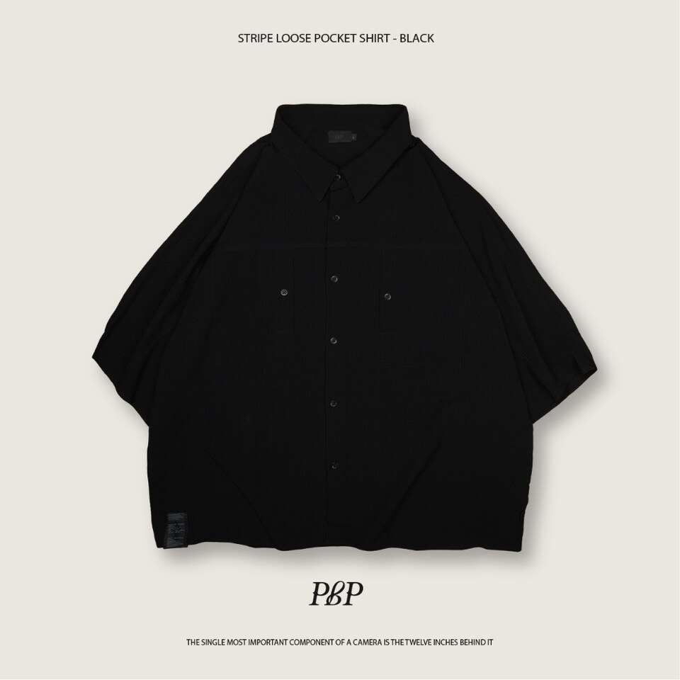條紋襯衫 STRIPE LOOSE POCKET SHIRT