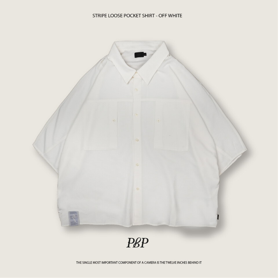 條紋襯衫 STRIPE LOOSE POCKET SHIRT