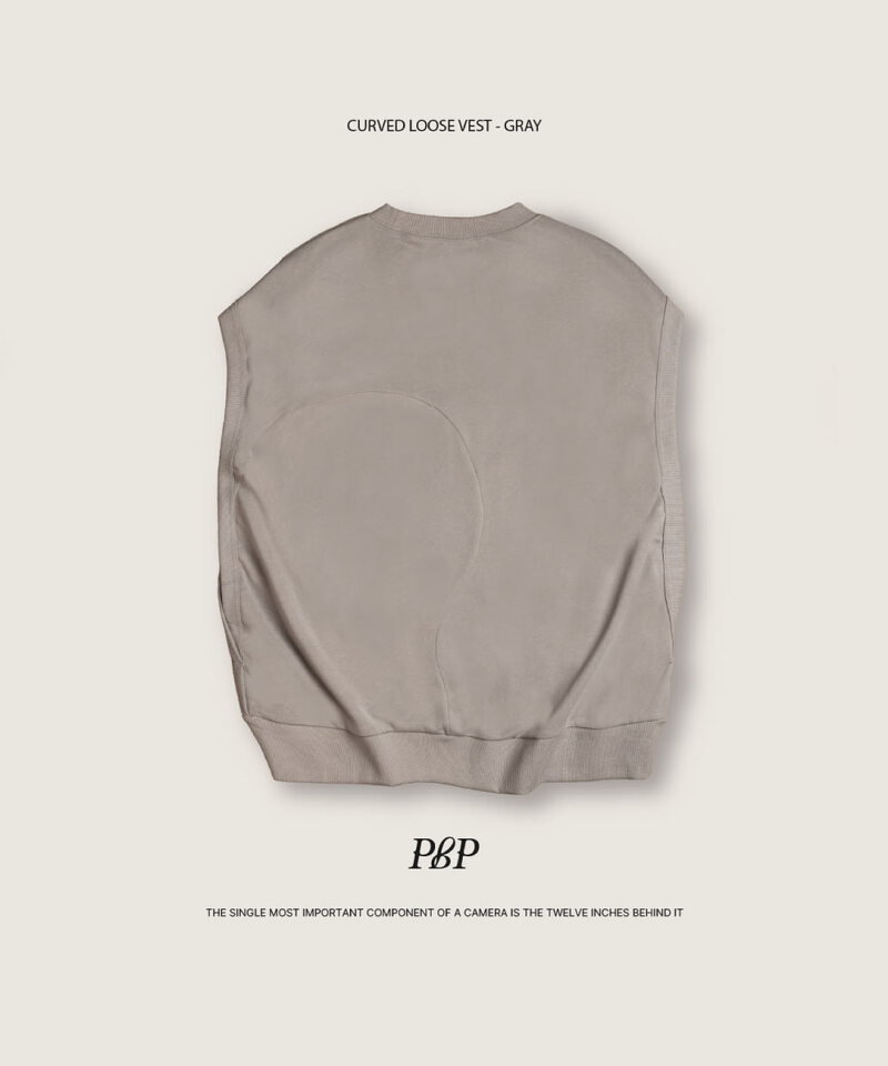PBP0504-252 寬肩外搭背心 CURVED LOOSE VEST