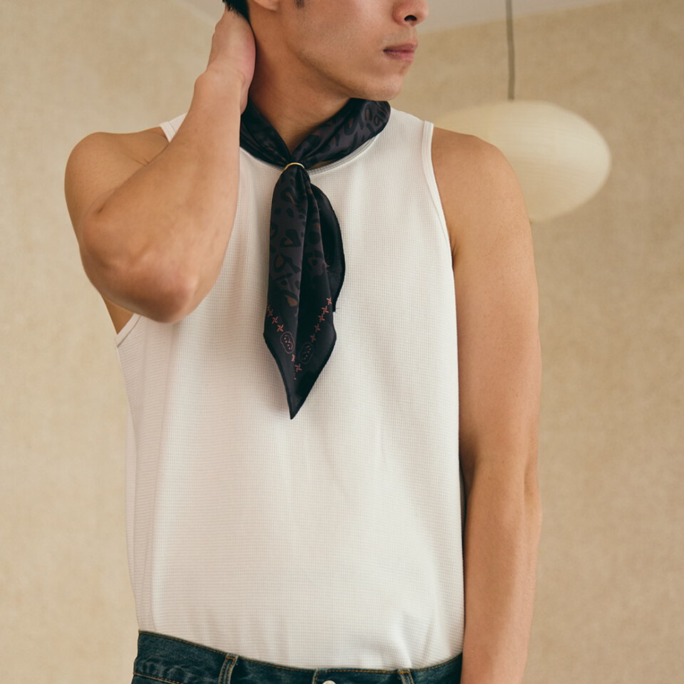 華夫格坦克背心 EMBROIDERY WAFFLE TANK TOP
