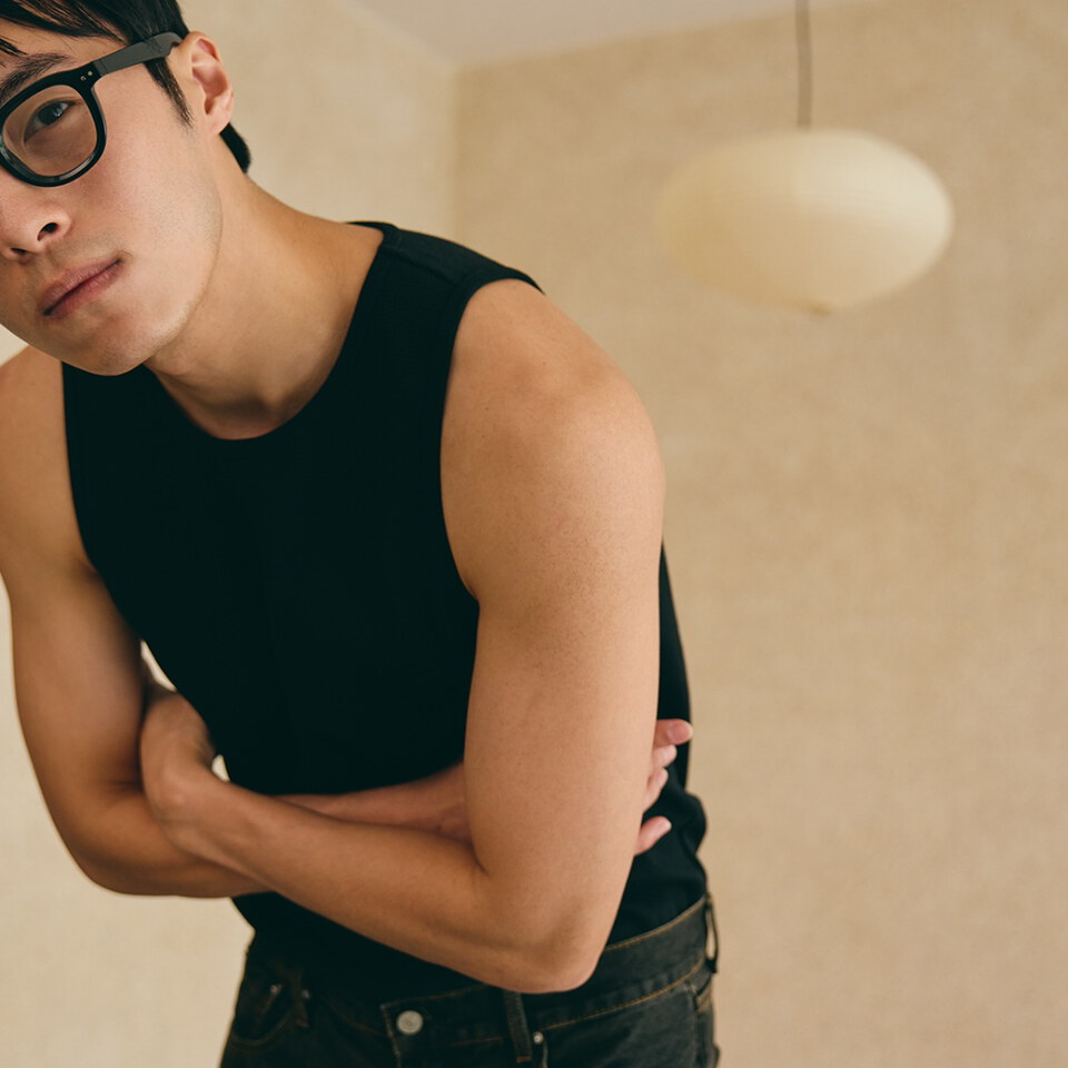 華夫格坦克背心 EMBROIDERY WAFFLE TANK TOP