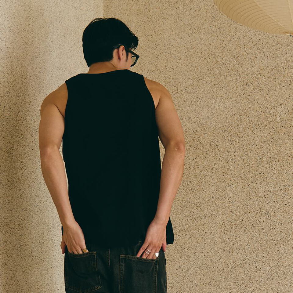 華夫格坦克背心 EMBROIDERY WAFFLE TANK TOP