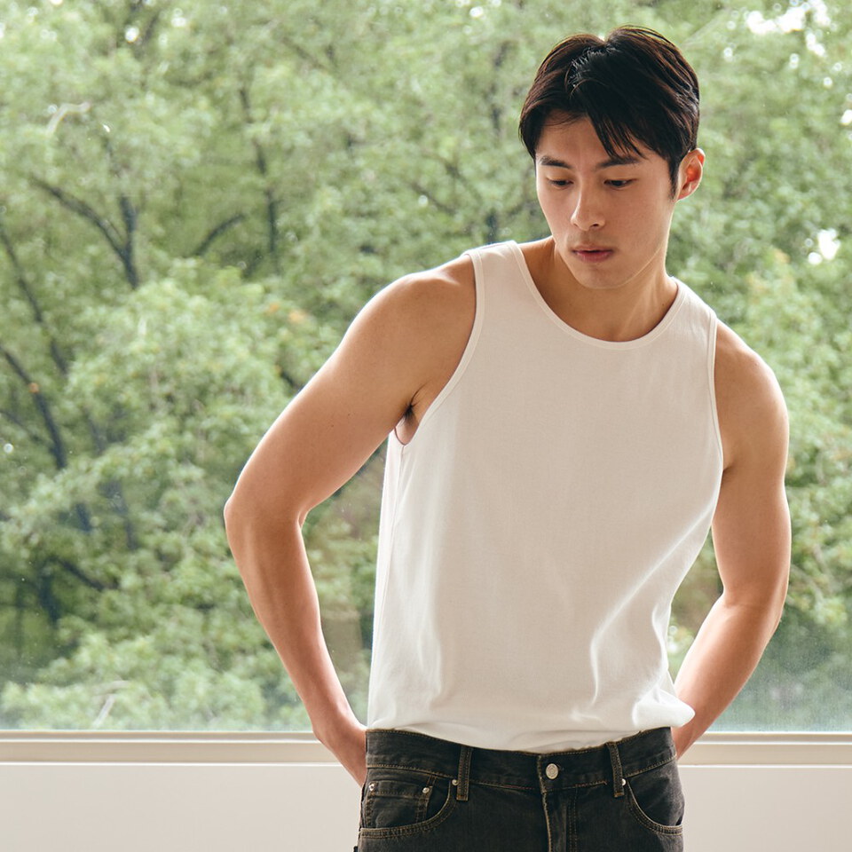 PBP0507-261 羅紋坦克背心 EMBROIDERY TANK TOP