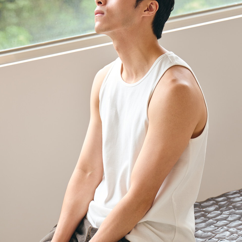 羅紋坦克背心 EMBROIDERY TANK TOP