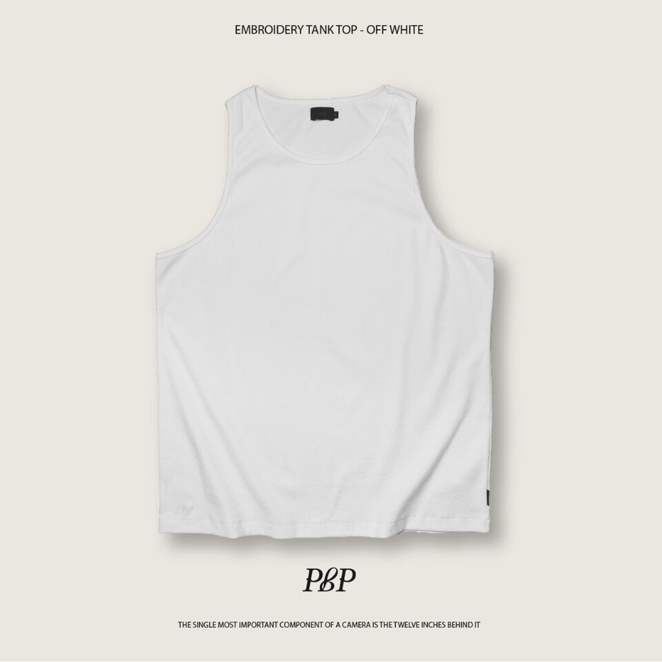 羅紋坦克背心 EMBROIDERY TANK TOP