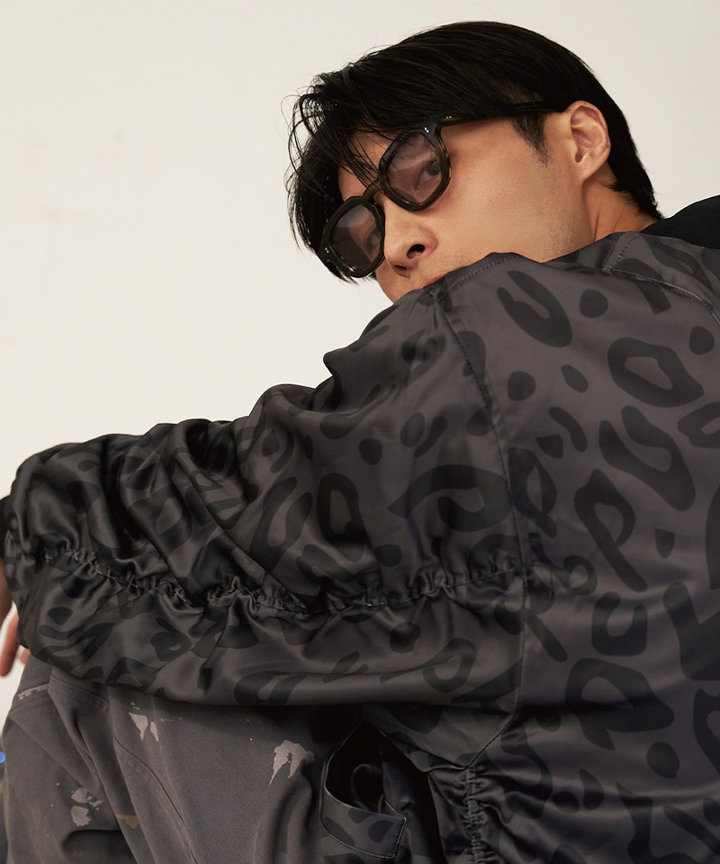 雙面穿水洗豹紋MA-1外套 DOUBLE SIDE WASHED MA-1 JACKET