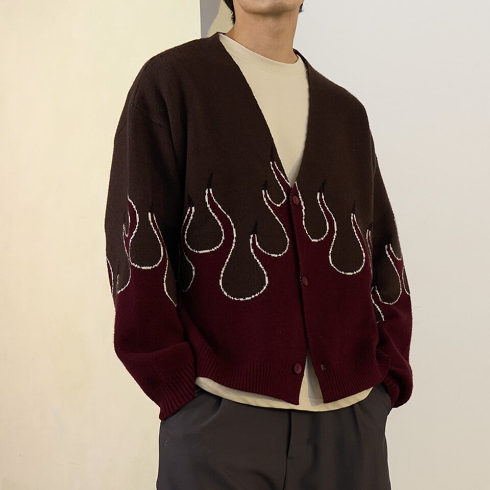 PBP1108-252 火焰針織開襟衫 FLAME CARDIGAN