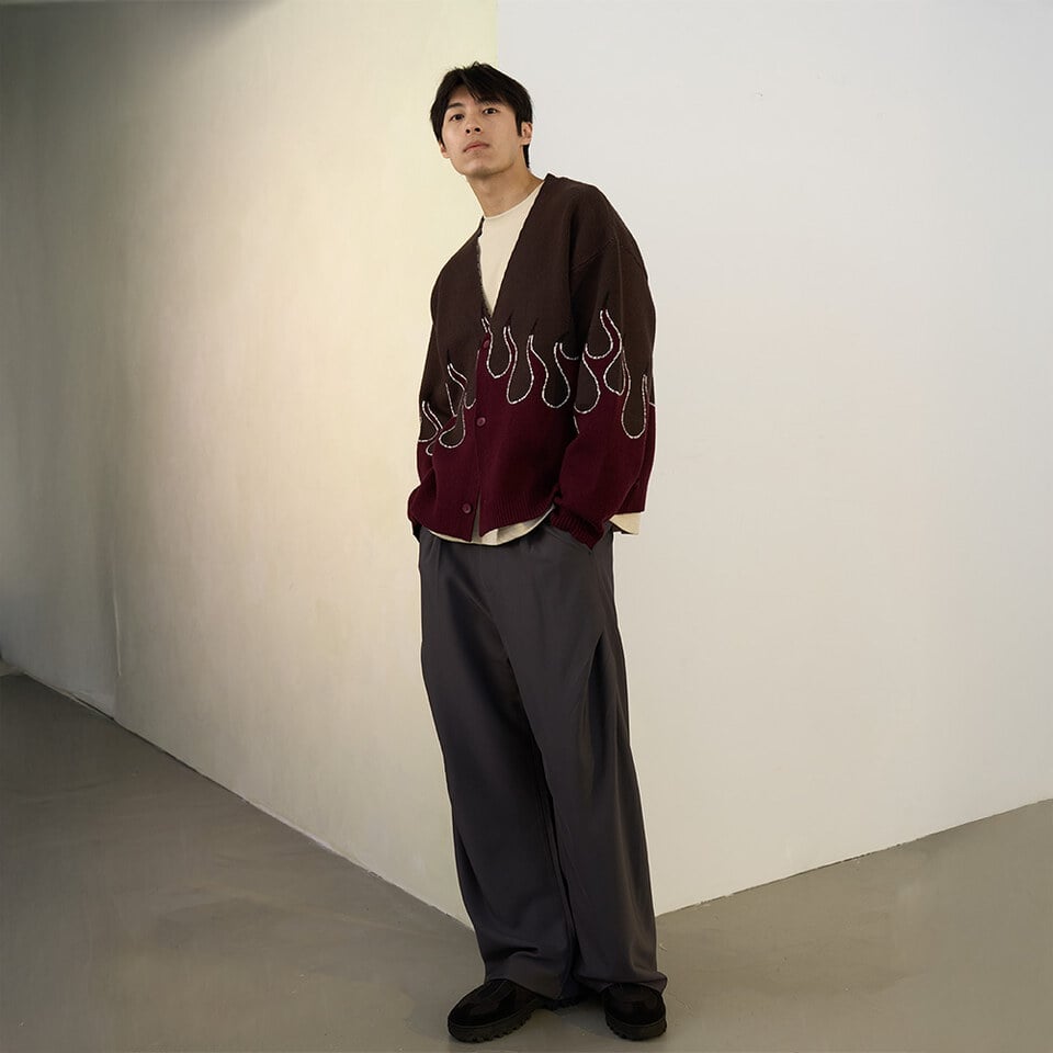 PBP1108-252 火焰針織開襟衫 FLAME CARDIGAN