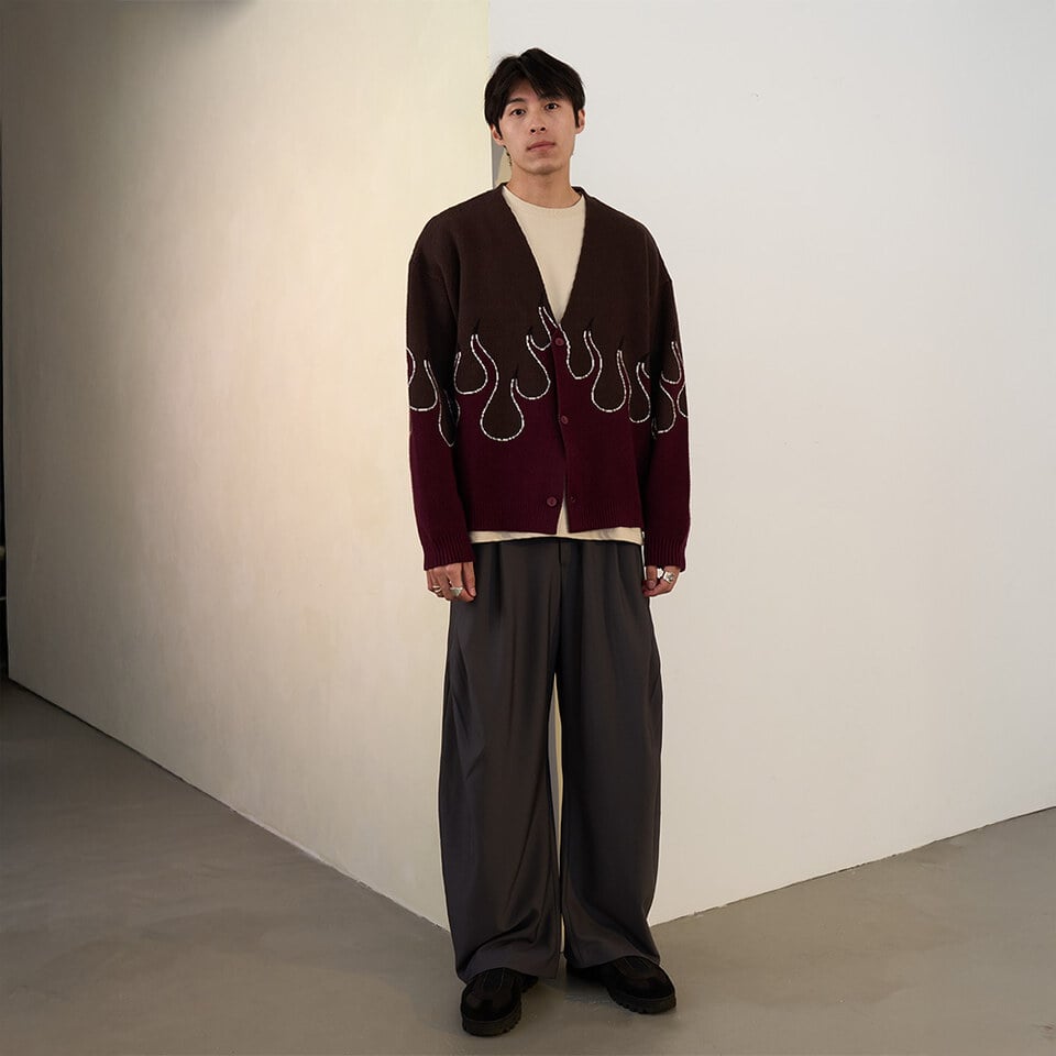PBP1108-252 火焰針織開襟衫 FLAME CARDIGAN