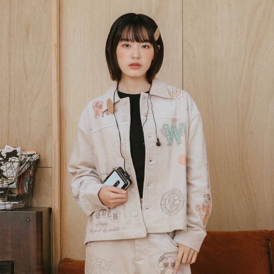 PBP1110-252 燈芯絨印花外套 Senior cords Corduroy Jacket