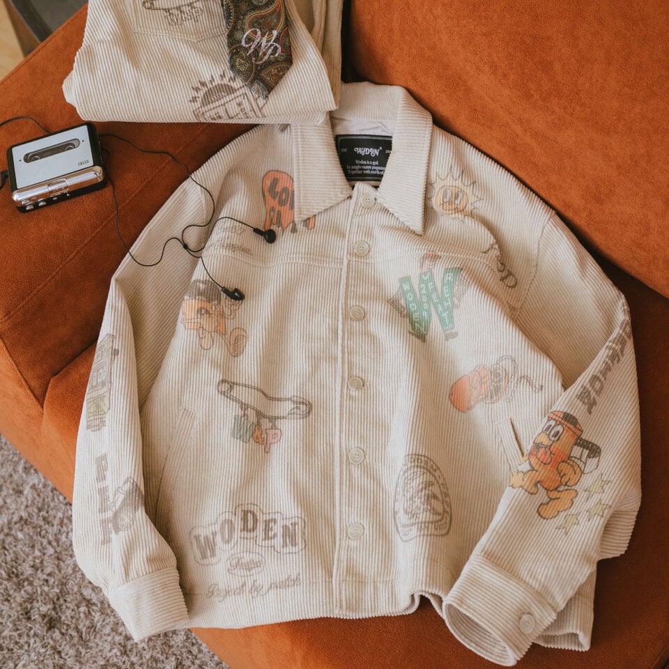 PBP1110-252 燈芯絨印花外套 Senior cords Corduroy Jacket