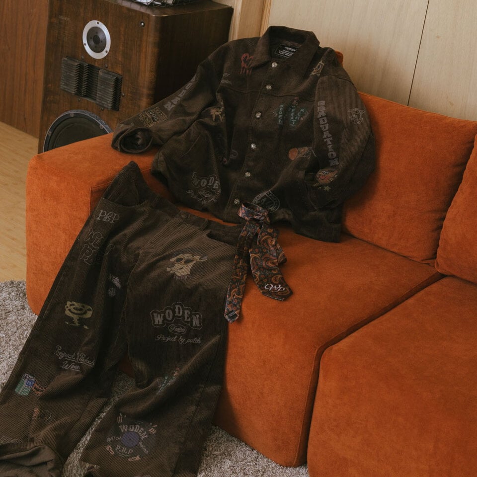 PBP1110-252 燈芯絨印花外套 Senior cords Corduroy Jacket