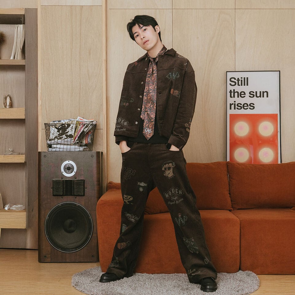 PBP1110-252 燈芯絨印花外套 Senior cords Corduroy Jacket