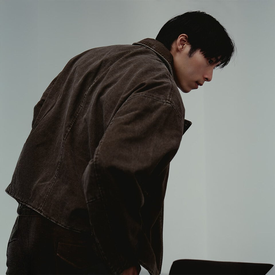 PBP1112-261 做舊翻領騎士外套 WASHED BIKER JACKET