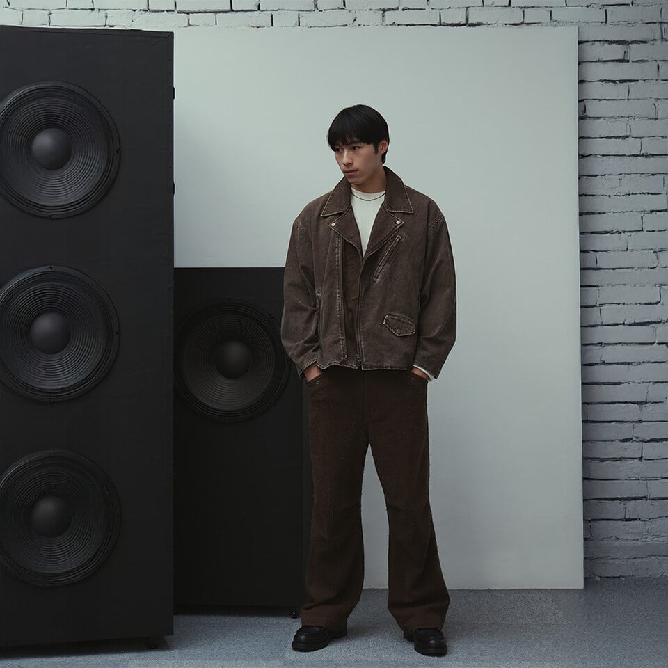 PBP1112-261 做舊翻領騎士外套 WASHED BIKER JACKET