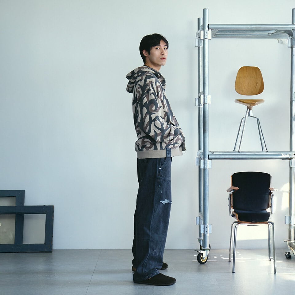 Double Knee 牛仔寬褲