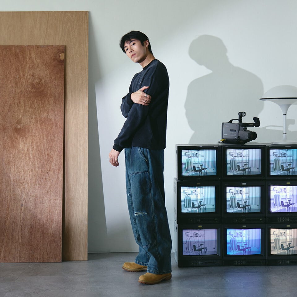 Double Knee 牛仔寬褲