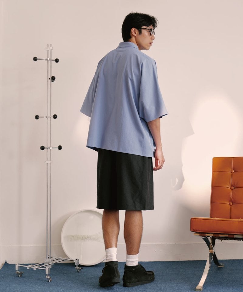 PBP1703-252 打褶西裝短褲 LOOSE SUIT SHORTS