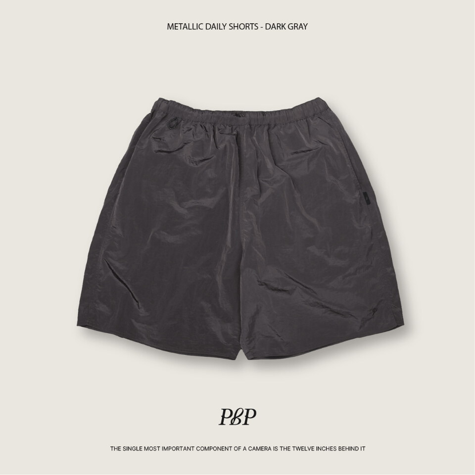 刺繡LOGO短褲 METALLIC DAILY SHORTS