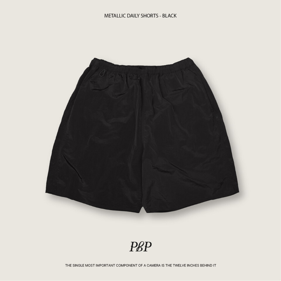 PBP1705-261 刺繡LOGO短褲 METALLIC DAILY SHORTS