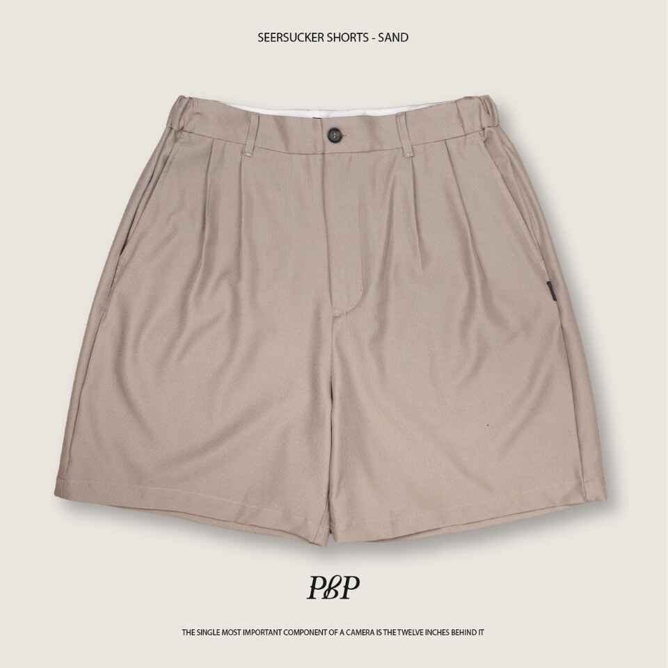 PBP1706-261 打褶短褲 SEERSUCKER SHORTS