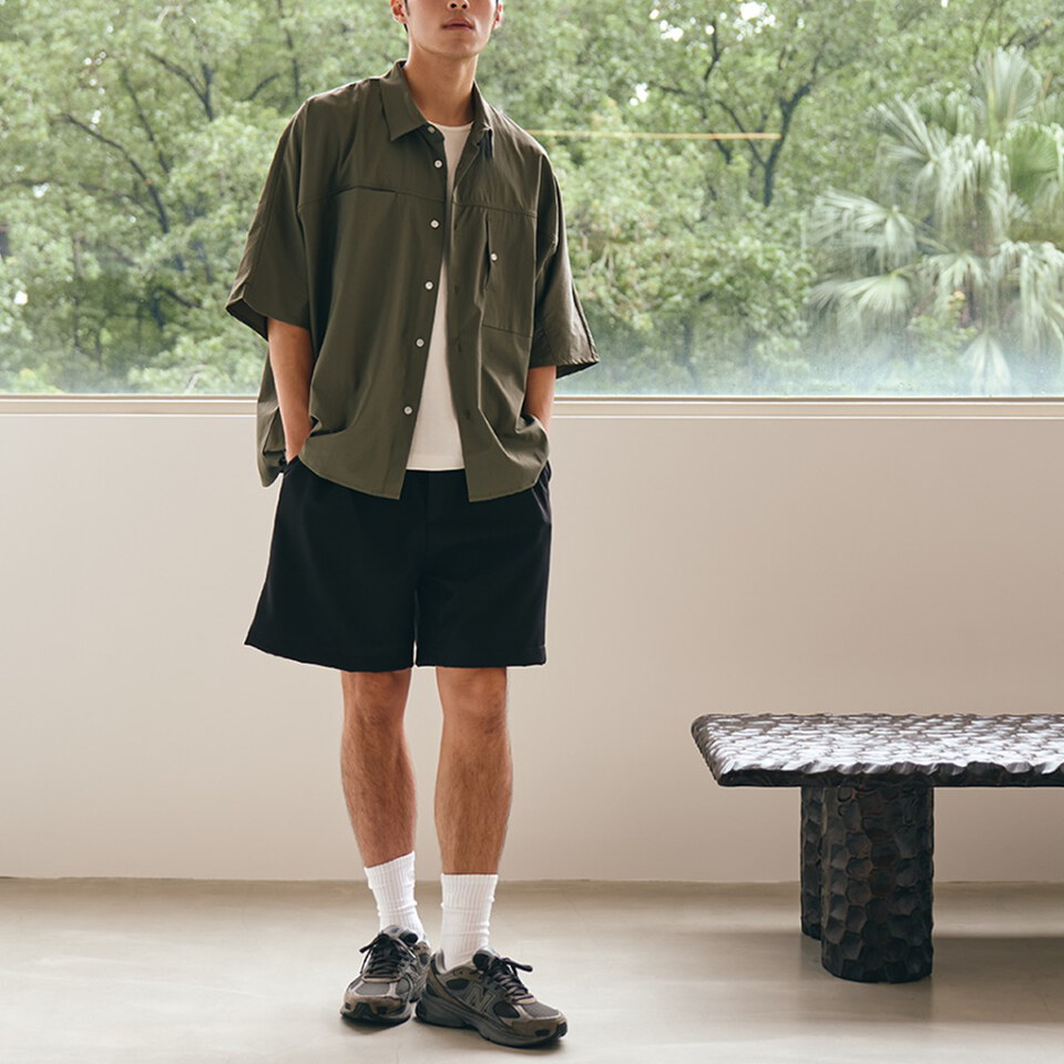 打褶短褲 SEERSUCKER SHORTS