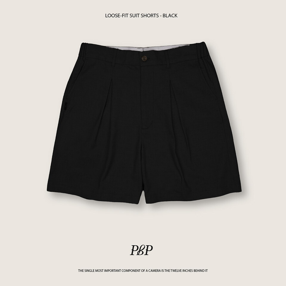 PBP1707-262 打褶西裝短褲 LOOSE-FIT SUIT SHORTS