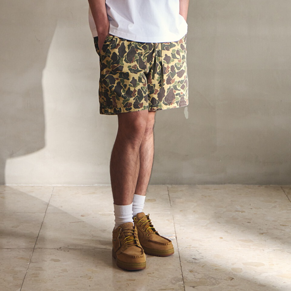 迷彩短褲 LOOSE-FIT CAMO SHORTS