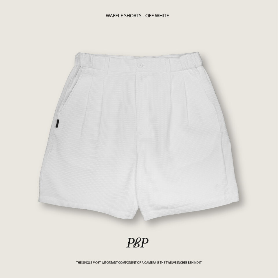 泡泡紗打褶短褲 WAFFLE SHORTS