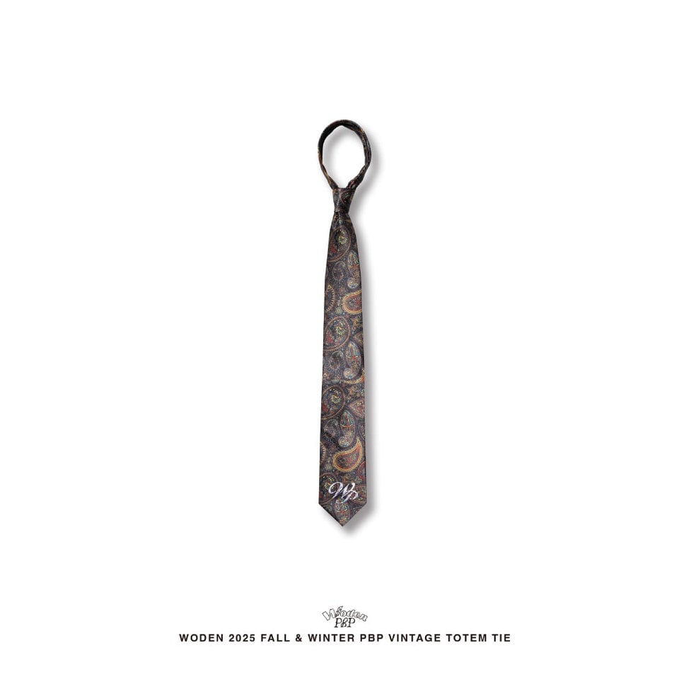 PBP2303-252 印花領帶 Vintage Totem Tie