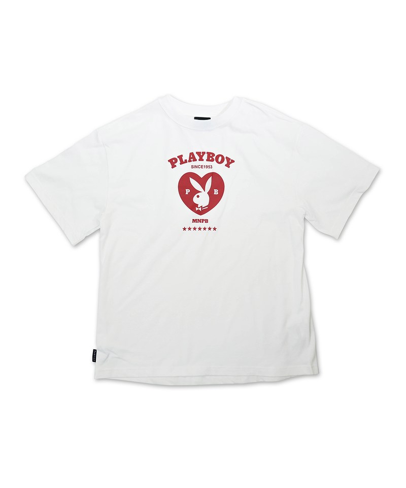 中性寬版印花TEE