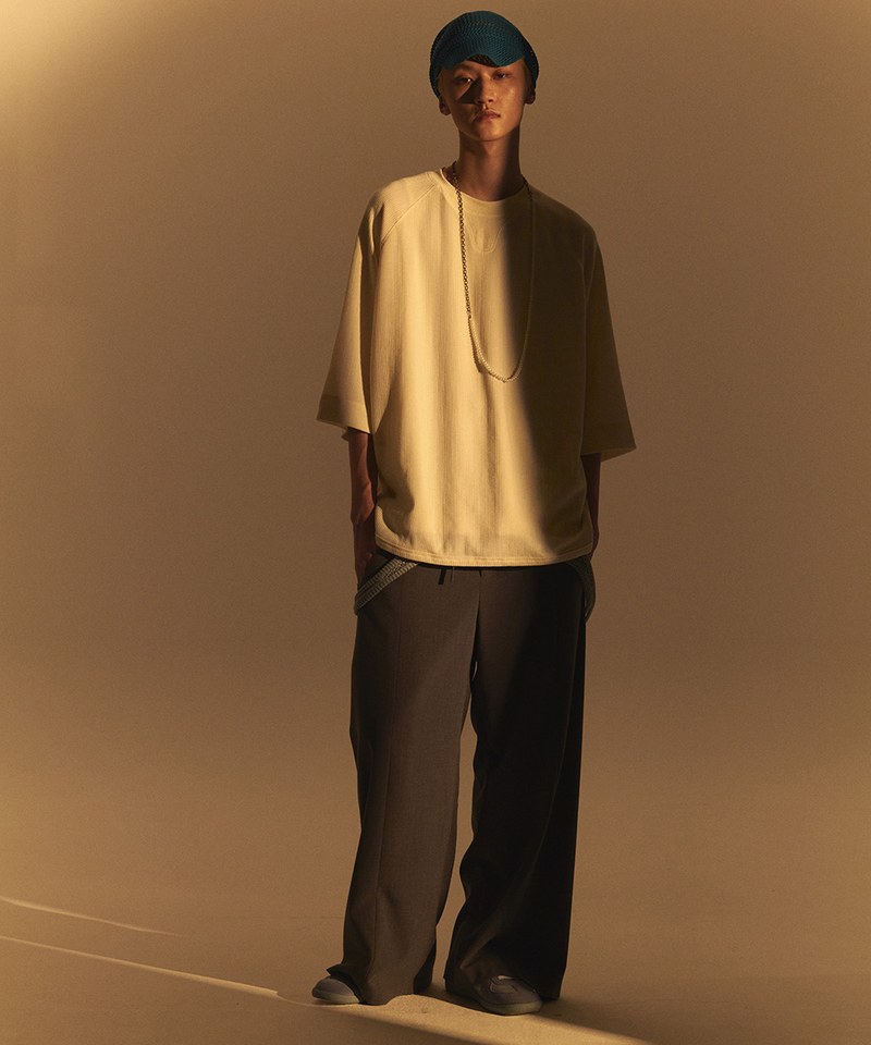 Lace-like Knitted Waffle TEE