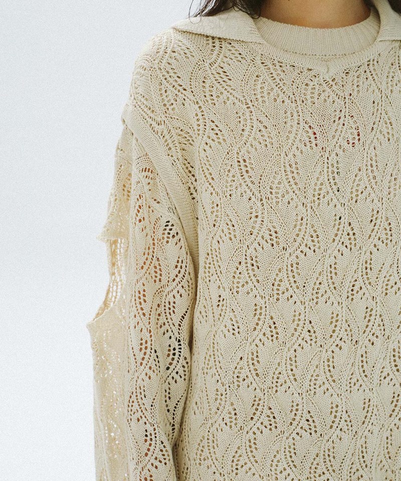 Wavy Knitted Jumper