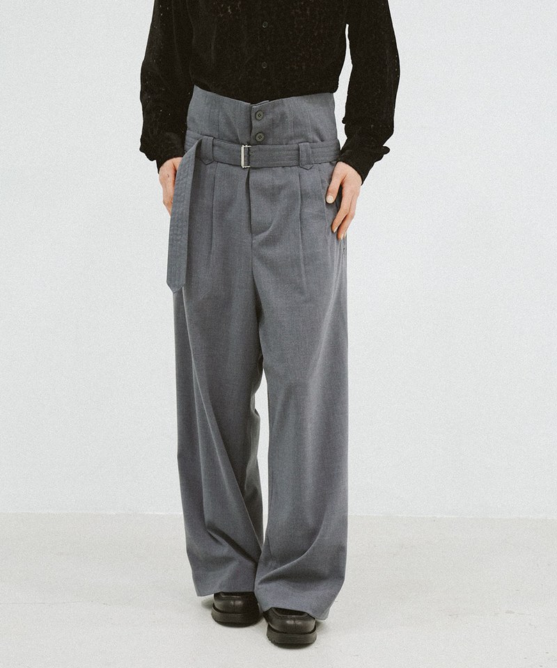 High Waist Belted Trouser