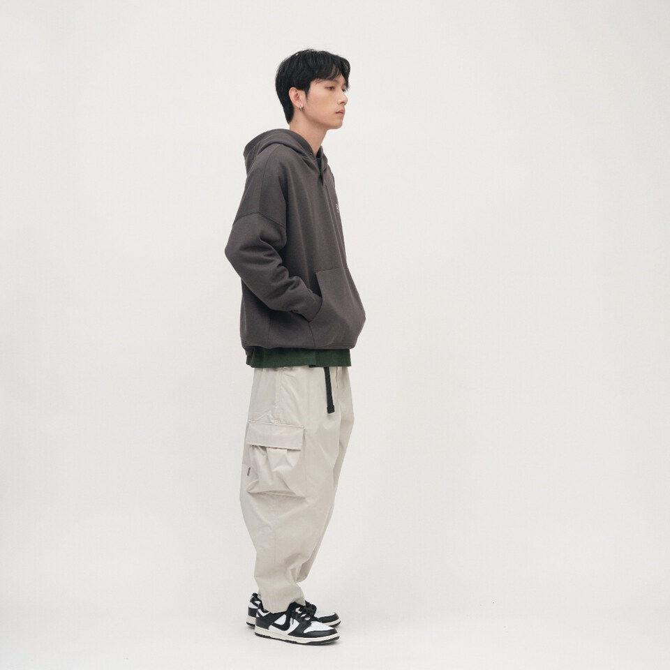 PLN00100-262 釦領半開襟帽TEE