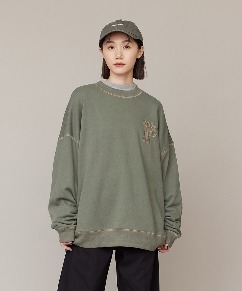 P-LOGO 鬆身大學Tee