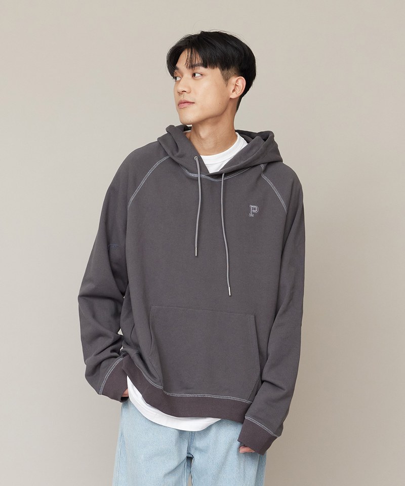 P-LOGO 鬆身帽TEE