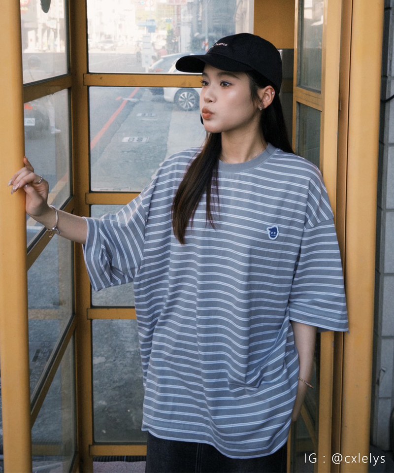 PLN0031-241 小P社長條紋TEE