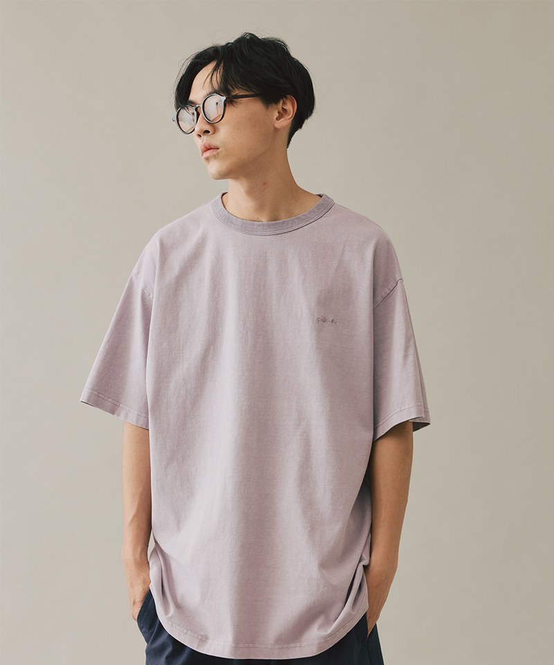 寬版刺繡水洗TEE