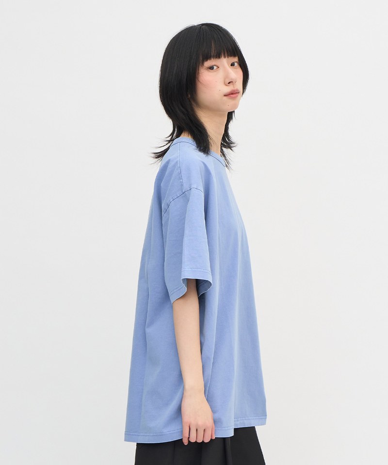 寬版刺繡水洗短TEE