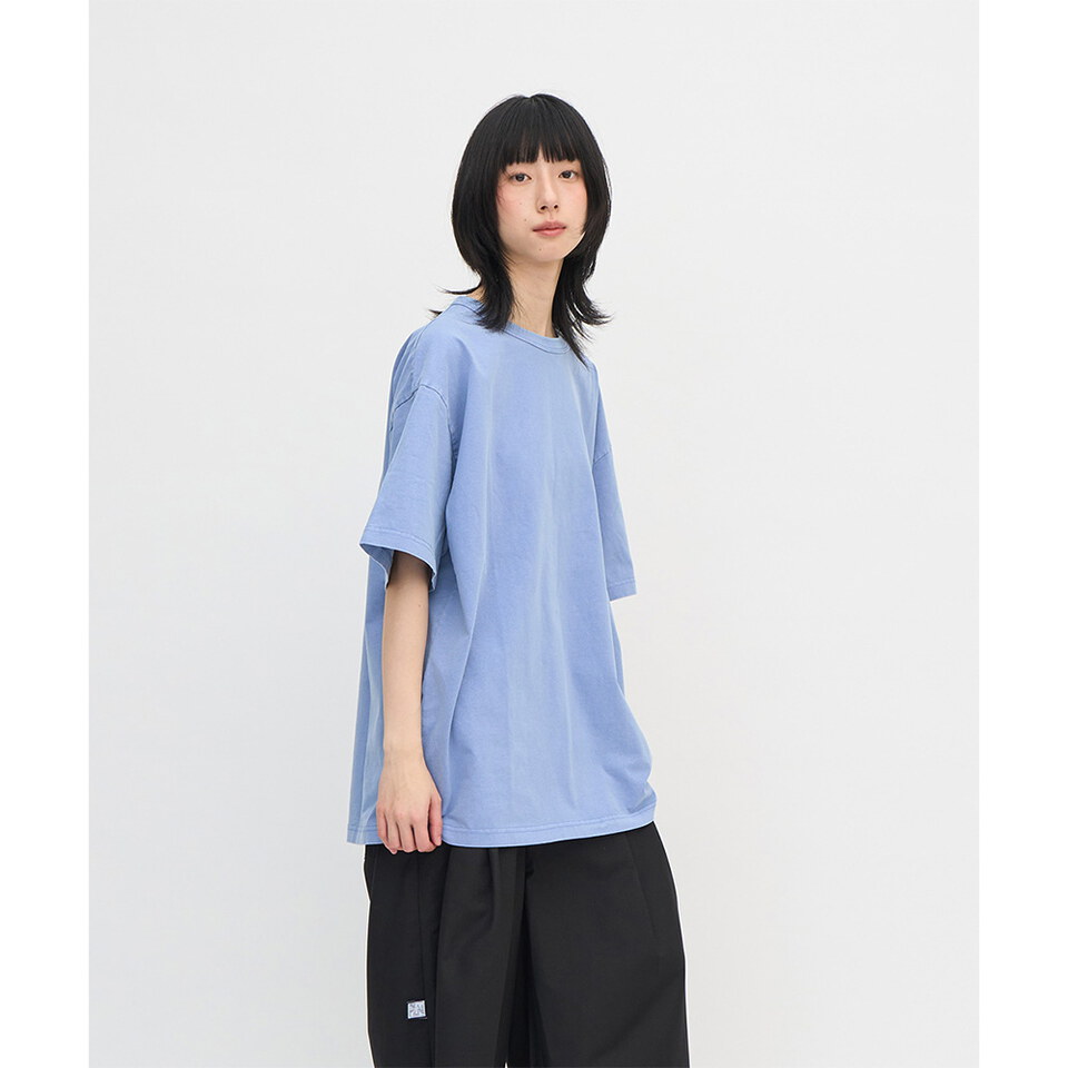 PLN0033-241 寬版刺繡水洗短TEE