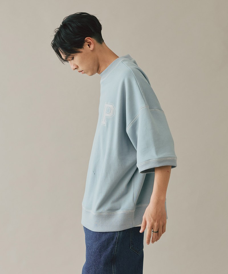 P-LOGO 鬆身短袖大學Tee