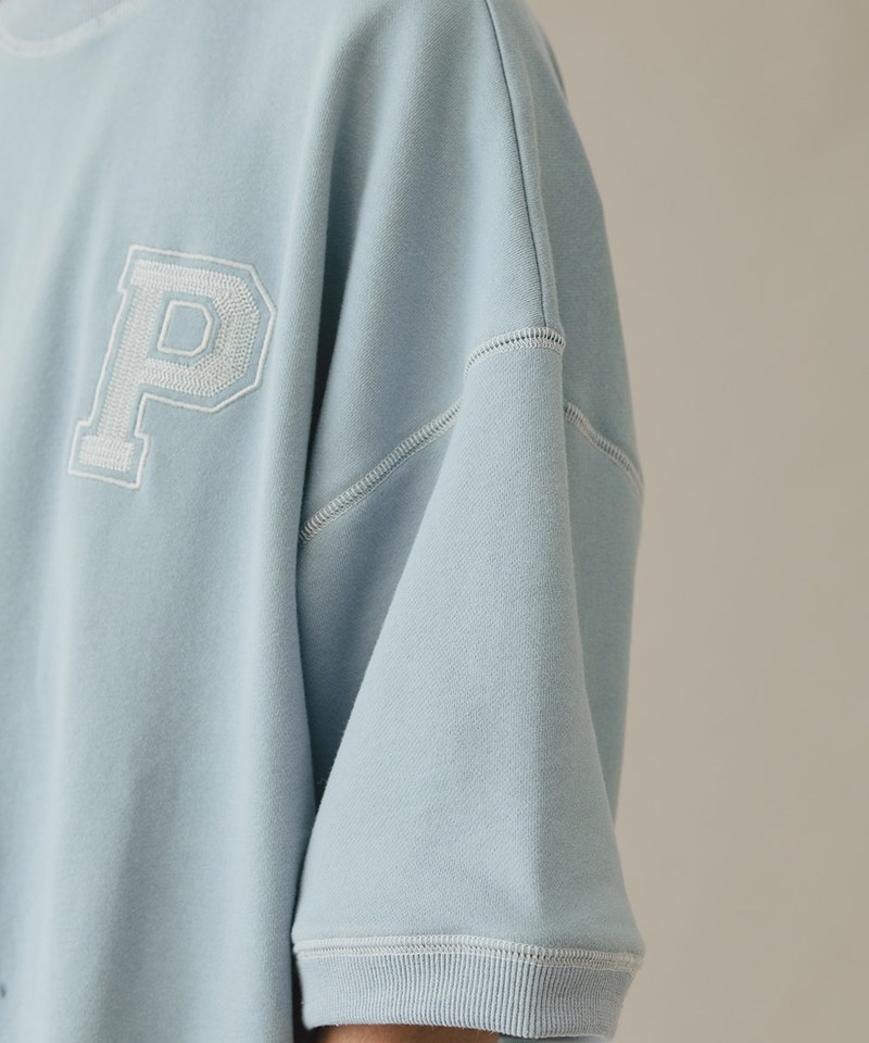 P-LOGO 鬆身短袖大學Tee
