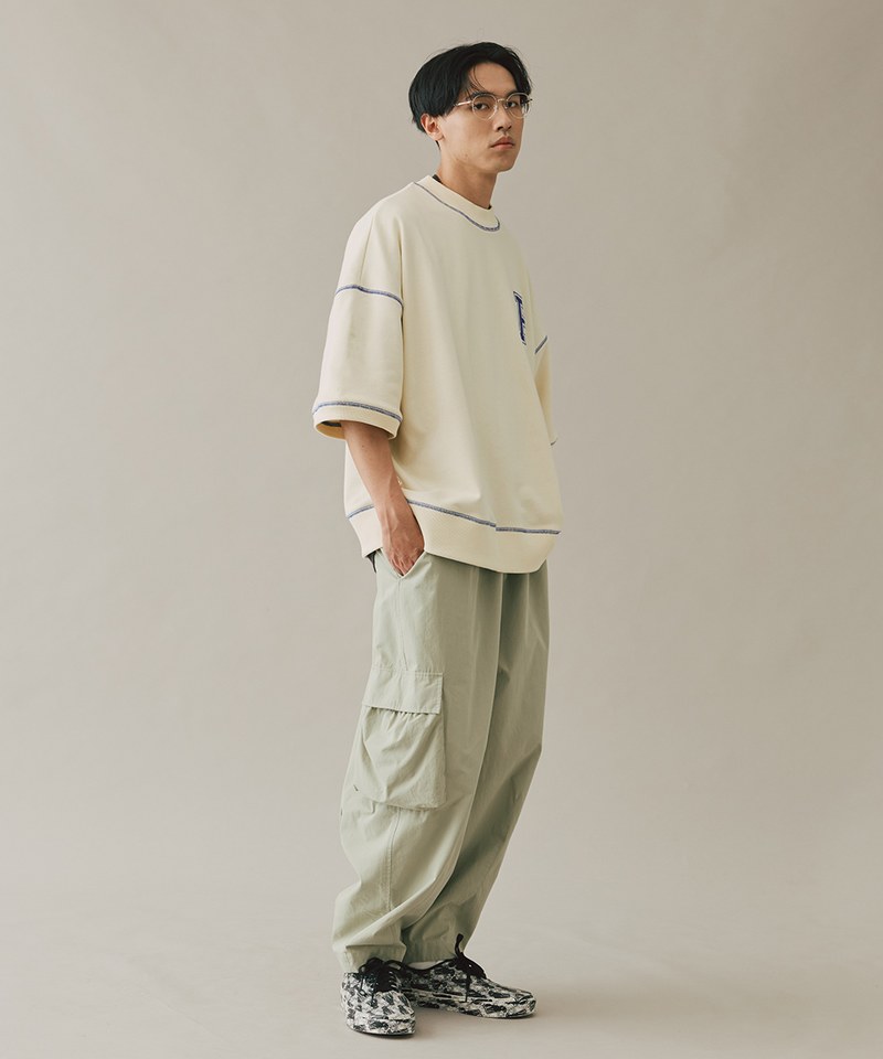 P-LOGO 鬆身短袖大學Tee