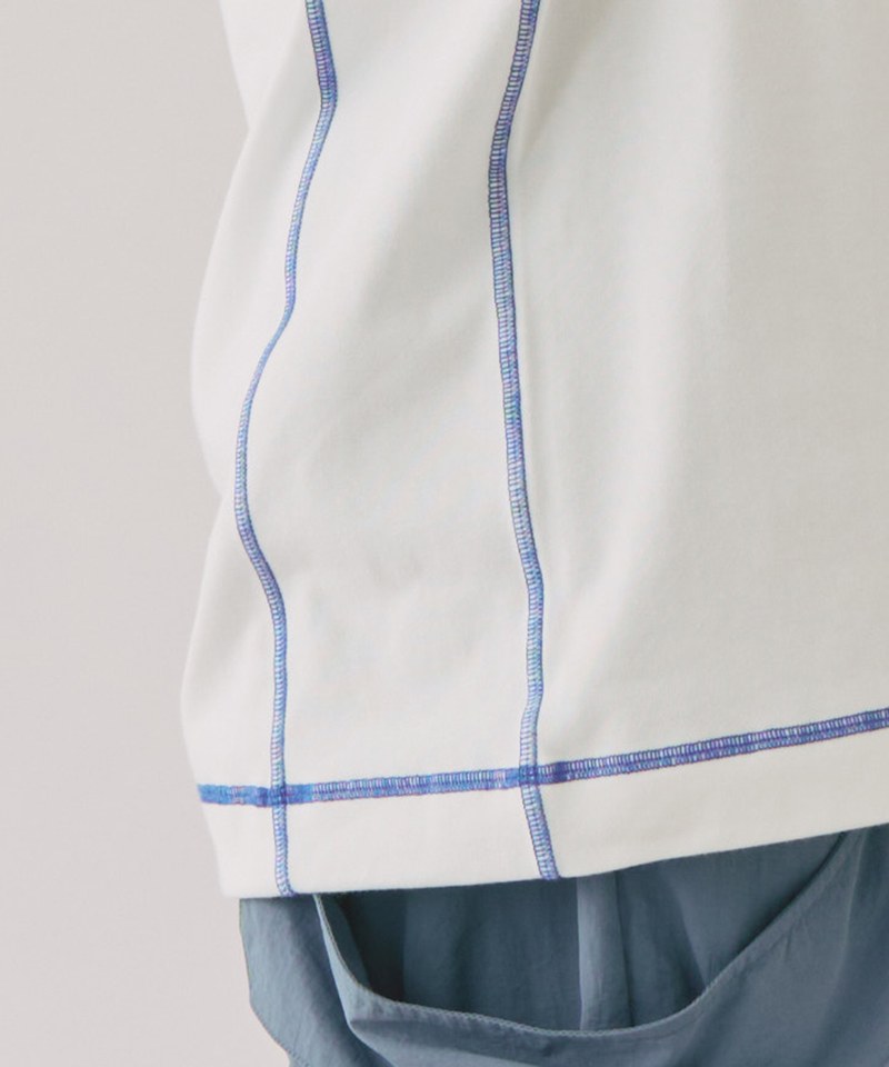 爬線剪裁logo TEE